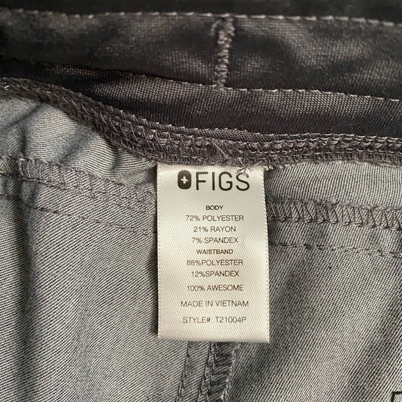 Figs Technical Collection Kade Gray Womens Scrubs Pants women Size XXS Petite - Picture 7 of 14